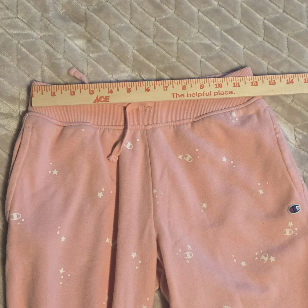 Champion Kids Pink Sweatpants Girls Size L - Picture 4 of 8